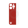 プレミアムパネル with MagSafe［ CASEPLAY Bi-Colors Red & White - ケースプレイ・バイカラー レッド＆ホワイト ］