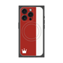 プレミアムパネル with MagSafe［ CASEPLAY Bi-Colors Red & White - ケースプレイ・バイカラー レッド＆ホワイト ］