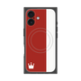 プレミアムパネル with MagSafe［ CASEPLAY Bi-Colors Red & White - ケースプレイ・バイカラー レッド＆ホワイト ］