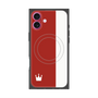 プレミアムパネル with MagSafe［ CASEPLAY Bi-Colors Red & White - ケースプレイ・バイカラー レッド＆ホワイト ］