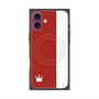 プレミアムパネル with MagSafe［ CASEPLAY Bi-Colors Red & White - ケースプレイ・バイカラー レッド＆ホワイト ］