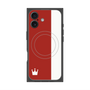 プレミアムパネル with MagSafe［ CASEPLAY Bi-Colors Red & White - ケースプレイ・バイカラー レッド＆ホワイト ］