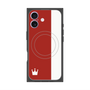 プレミアムパネル with MagSafe［ CASEPLAY Bi-Colors Red & White - ケースプレイ・バイカラー レッド＆ホワイト ］