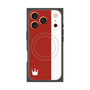 プレミアムパネル with MagSafe［ CASEPLAY Bi-Colors Red & White - ケースプレイ・バイカラー レッド＆ホワイト ］