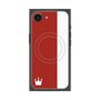 プレミアムパネル with MagSafe［ CASEPLAY Bi-Colors Red & White - ケースプレイ・バイカラー レッド＆ホワイト ］