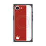 プレミアムパネル with MagSafe［ CASEPLAY Bi-Colors Red & White - ケースプレイ・バイカラー レッド＆ホワイト ］