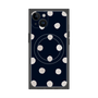 プレミアムパネル with MagSafe［ 水彩ドット・レトロカラー - Navy ］