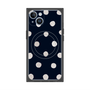 プレミアムパネル with MagSafe［ 水彩ドット・レトロカラー - Navy ］