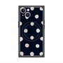 プレミアムパネル with MagSafe［ 水彩ドット・レトロカラー - Navy ］
