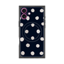 プレミアムパネル with MagSafe［ 水彩ドット・レトロカラー - Navy ］