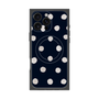 プレミアムパネル with MagSafe［ 水彩ドット・レトロカラー - Navy ］