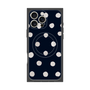 プレミアムパネル with MagSafe［ 水彩ドット・レトロカラー - Navy ］