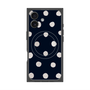 プレミアムパネル with MagSafe［ 水彩ドット・レトロカラー - Navy ］
