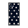 プレミアムパネル with MagSafe［ 水彩ドット・レトロカラー - Navy ］