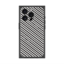 プレミアムパネル with MagSafe［ Small Stripe - Gray × Black ］