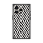 プレミアムパネル with MagSafe［ Small Stripe - Gray × Black ］
