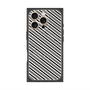 プレミアムパネル with MagSafe［ Small Stripe - Gray × Black ］