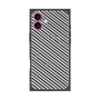 プレミアムパネル with MagSafe［ Small Stripe - Gray × Black ］