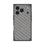 プレミアムパネル with MagSafe［ Small Stripe - Gray × Black ］
