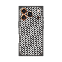 プレミアムパネル with MagSafe［ Small Stripe - Gray × Black ］