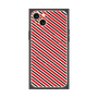 プレミアムパネル with MagSafe［ Small Stripe - Red × Black ］