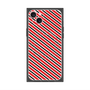 プレミアムパネル with MagSafe［ Small Stripe - Red × Black ］