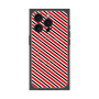 プレミアムパネル with MagSafe［ Small Stripe - Red × Black ］