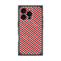 プレミアムパネル with MagSafe［ Small Stripe - Red × Black ］