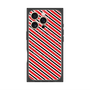 プレミアムパネル with MagSafe［ Small Stripe - Red × Black ］