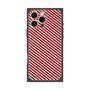 プレミアムパネル with MagSafe［ Small Stripe - Red × Black ］