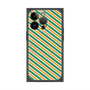 プレミアムパネル with MagSafe［ Small Stripe - Green × Orange ］