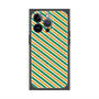 プレミアムパネル with MagSafe［ Small Stripe - Green × Orange ］