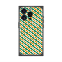 プレミアムパネル with MagSafe［ Small Stripe - Green × Orange ］