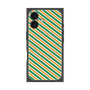 プレミアムパネル with MagSafe［ Small Stripe - Green × Orange ］