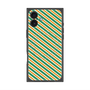 プレミアムパネル with MagSafe［ Small Stripe - Green × Orange ］
