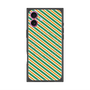 プレミアムパネル with MagSafe［ Small Stripe - Green × Orange ］