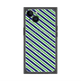 プレミアムパネル with MagSafe［ Small Stripe - Navy × Green ］