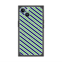 プレミアムパネル with MagSafe［ Small Stripe - Navy × Green ］