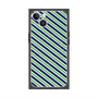 プレミアムパネル with MagSafe［ Small Stripe - Navy × Green ］