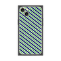 プレミアムパネル with MagSafe［ Small Stripe - Navy × Green ］