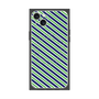 プレミアムパネル with MagSafe［ Small Stripe - Navy × Green ］