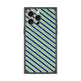プレミアムパネル with MagSafe［ Small Stripe - Navy × Green ］