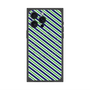 プレミアムパネル with MagSafe［ Small Stripe - Navy × Green ］