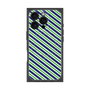 プレミアムパネル with MagSafe［ Small Stripe - Navy × Green ］