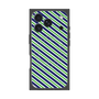 プレミアムパネル with MagSafe［ Small Stripe - Navy × Green ］