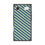 プレミアムパネル with MagSafe［ Small Stripe - Navy × Green ］