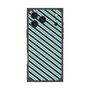 プレミアムパネル with MagSafe［ Small Stripe - Navy × Green ］