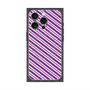 プレミアムパネル with MagSafe［ Small Stripe - Purple × Pink ］