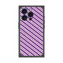 プレミアムパネル with MagSafe［ Small Stripe - Purple × Pink ］