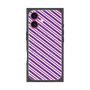 プレミアムパネル with MagSafe［ Small Stripe - Purple × Pink ］